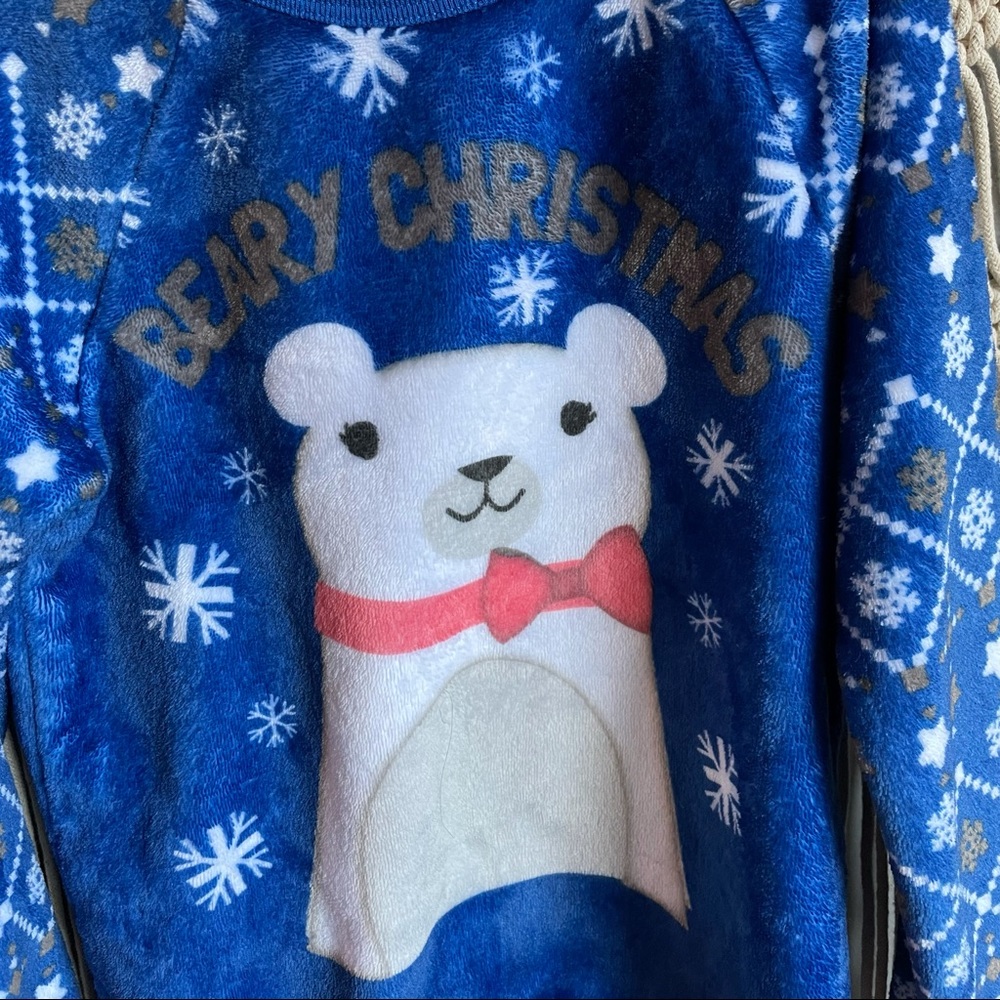 Cold Crush Beary Christmas Girls Sweatshirt sz s